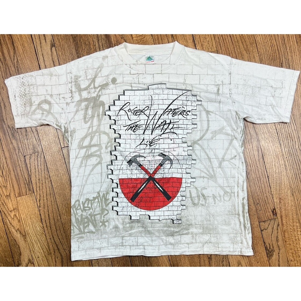 Roger‎ Waters The Wall 2012 Tour Concert T-Shirt Pink Floyd Men's Sz Medium